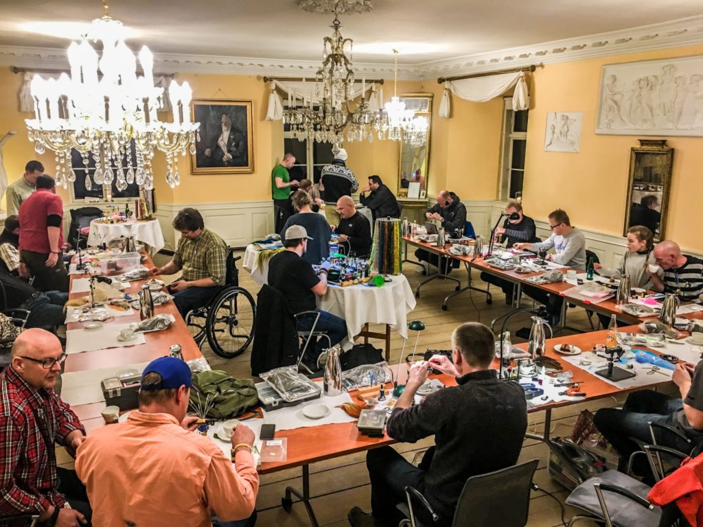 Fluebindertræf hos Fishing Lodge Fyn